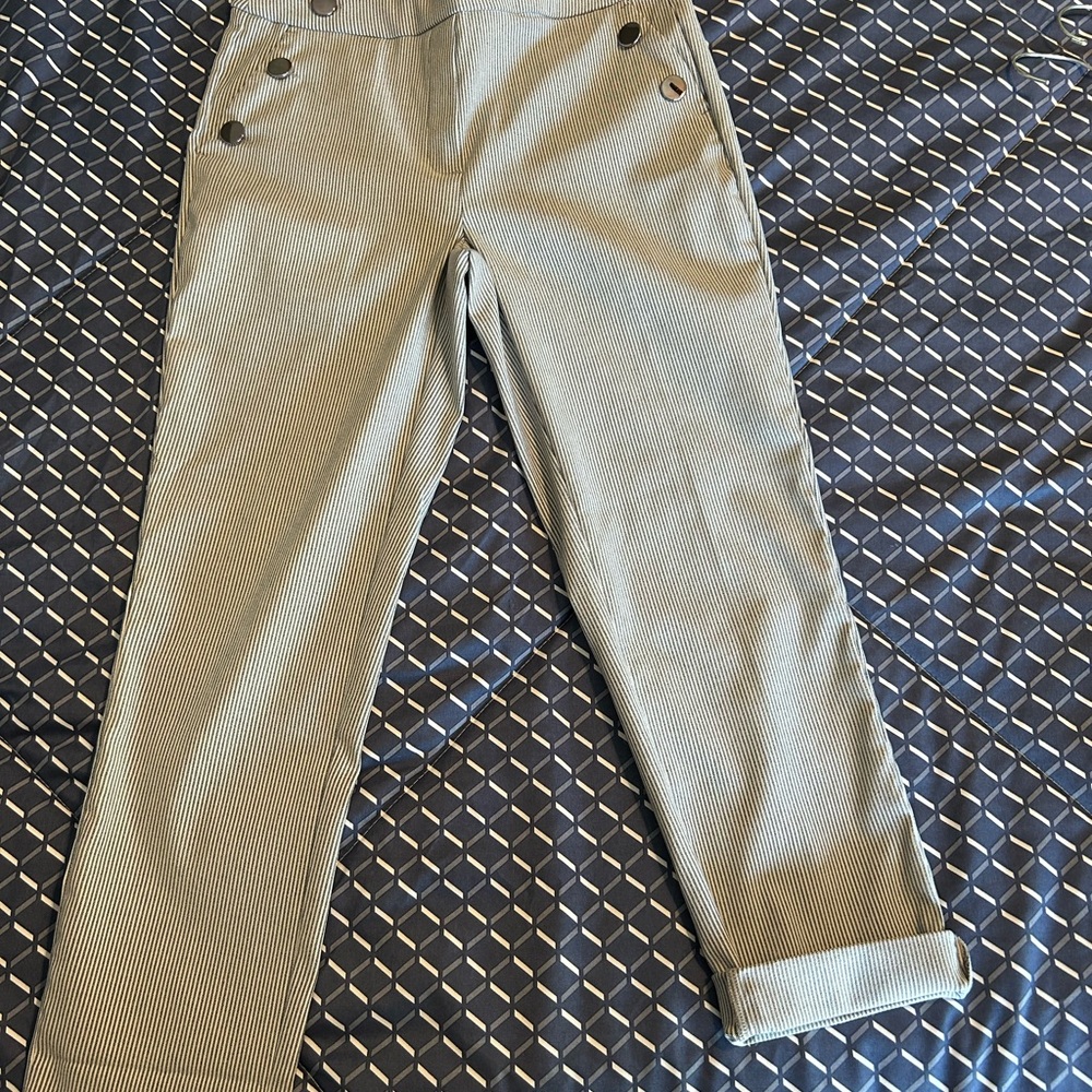 Jules & Leopold women's Pinstriped Khaki Chinos